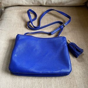 Blue Talbots crossbody bag